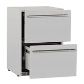 TrueFlame 24 Deluxe Outdoor Rated Drawer Fridge - TF-RFR-24DR2-A